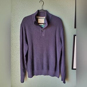 Original Weatherproof Vintage Classic Navy Holiday Sweater for Men